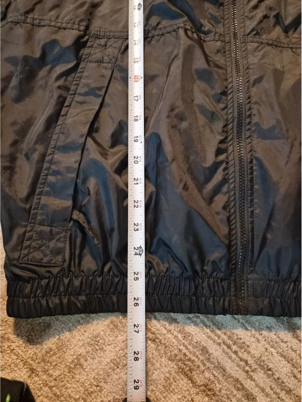 VINTAGE NFL Mens L Sunday Night Football ESPN Windbreaker Jacket ZIP Black